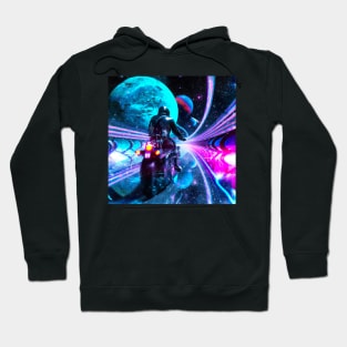 Space Rider across the Galaxies Hoodie